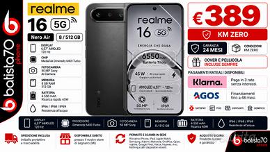 realme 16 – Nero Air – 8/512 GB