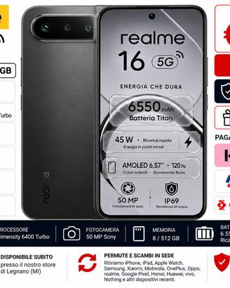 realme 16 – Nero Air – 8/512 GB