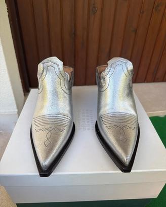 Maison Margiela originali sabot argento