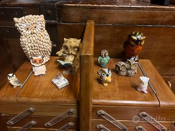 Lotto n.4 di 10 gufi