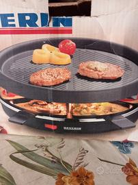 Raclette Severin con piastra e pentolini