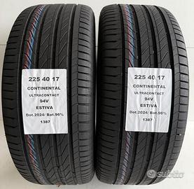 2 gomme 225 40 17 continental a1387