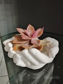 porta piantine in gesso di ceramica 