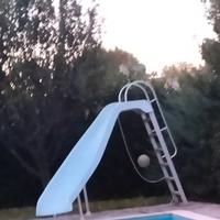 Scivolo piscina curvo