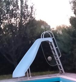 Scivolo piscina curvo