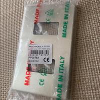 Placca in alluminio a 2 fori PP0076X