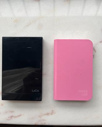 Due hard disk  HD esterni portatili  usb