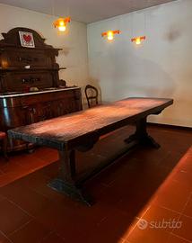 Tavolo antico Fratino in legno massello