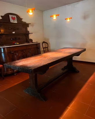Tavolo antico Fratino in legno massello