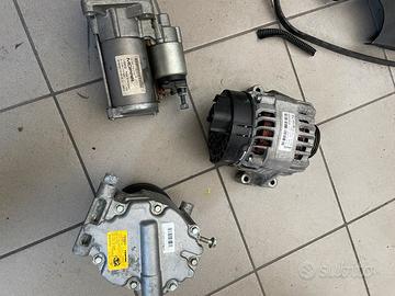 Alternatore, motorino avviamento e compressiore