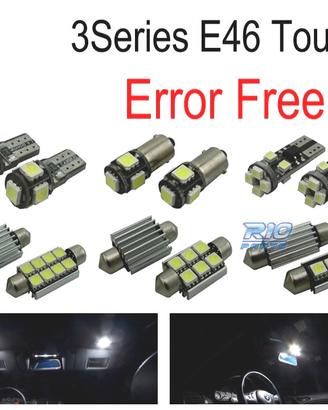 KIT 18 LAMPADE LED INTERNE BMW SERIE 3 E46 WAGON T