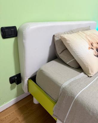 Letto 1 piazza e mezza completo di rete ortopedica