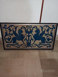 Arazzo con fiere alate affrontate