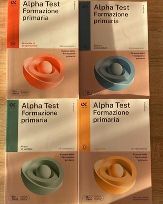 Set manuali alpha test formazione primaria