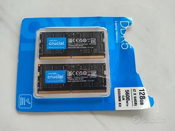 Crucial RAM DDR5 128GB Kit 5600MHz SODIMM notebook