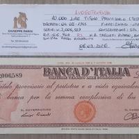 Banconota 10.000 Lire Titolo Provvis. "Testina" R3