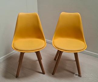 Sedia IKEA CHARLES  gialla come nuova