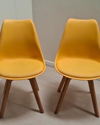 Sedia IKEA CHARLES  gialla come nuova