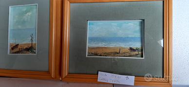 Quadri olio su cartone telato.