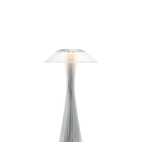 KARTELL Lampada da Tavolo Ricaricabile SPACE Cromo