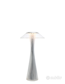 KARTELL Lampada da Tavolo Ricaricabile SPACE Cromo