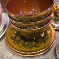 Sarreguemines primi '900 - Tazze/Piattini oro