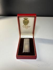 Accendino Godron cartier vintage argento