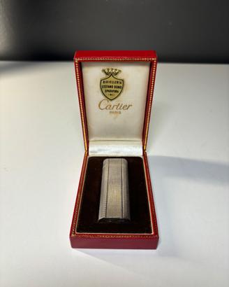 Accendino Godron cartier vintage argento
