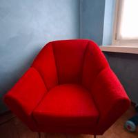 Poltrona modernariato italiano anni '50