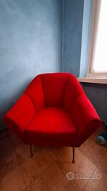Poltrona modernariato italiano anni '50