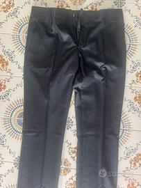 Pantalone in grisaglia blu