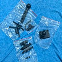 Attacco manubrio moto, braccio corto e piastra