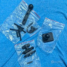 Attacco manubrio moto, braccio corto e piastra