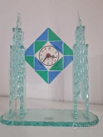 orologio da tavolo vetro di Murano lab. CIBIERRE 