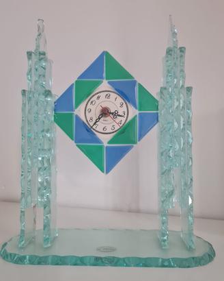 orologio da tavolo vetro di Murano lab. CIBIERRE 