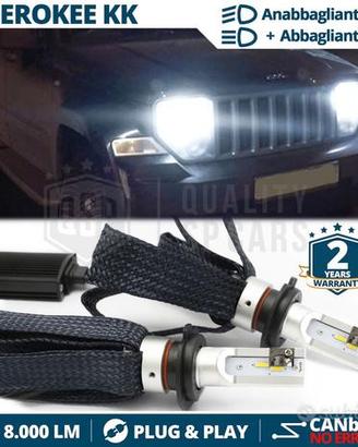 Lampade LED H4 per JEEP CHEROKEE KK CANbus 6500K