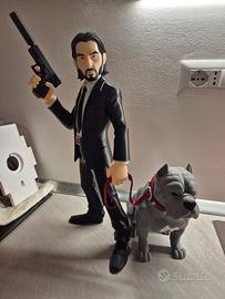 Miniatura Jonh Wick + Pitbull