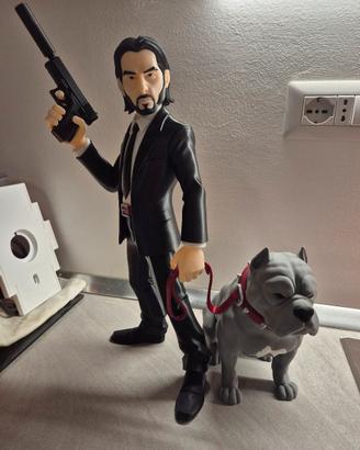 Miniatura Jonh Wick + Pitbull