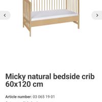 lettino schardt con mat julius zollner 120x60cm