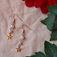 semplici orecchini con perline