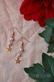 semplici orecchini con perline