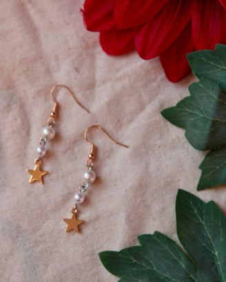 semplici orecchini con perline