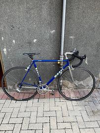 Bici da corsa Monti vintage, telaio in acciaio blu