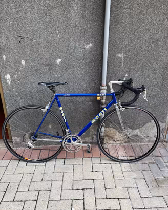 Bici da corsa Monti vintage, telaio in acciaio blu