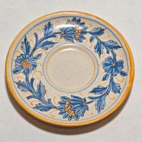 Piattino in ceramica Grazia Deruta decoro floreale