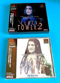 Clock Tower 1 & 2 PS1 Japan – Completi con OBI e c
