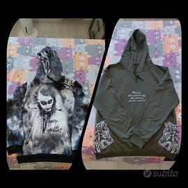 Felpe Joker "why so serious" e ricamata wolf