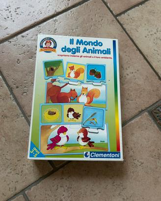 Gioco Educativo "Il mondo degli Animali" Vintage