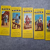 Lotto 5 segnalibri FILA serie pirati