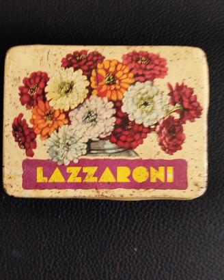 Scatola biscotti Lazzaroni anni 50